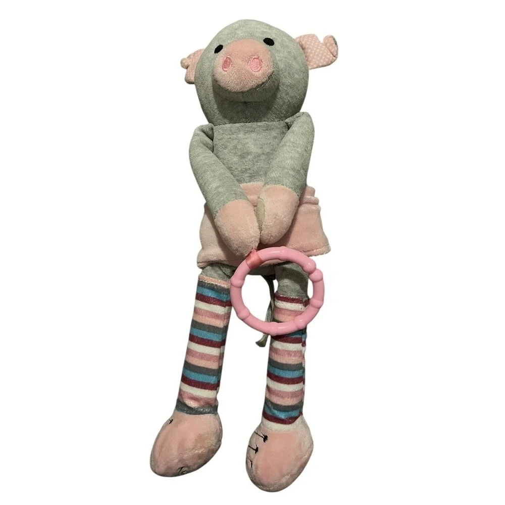 Scentsy Sidekick Pippy the Pig Plush Lovey Teething Ring